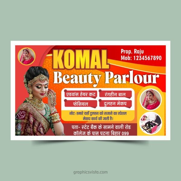 Fancy Latest Beauty Parlour Banner Design CDR Download