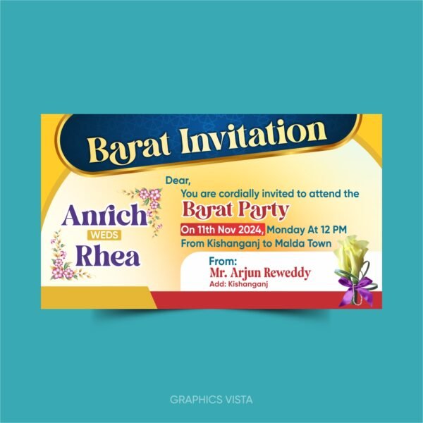 Barati Invitation Card Design CDR File