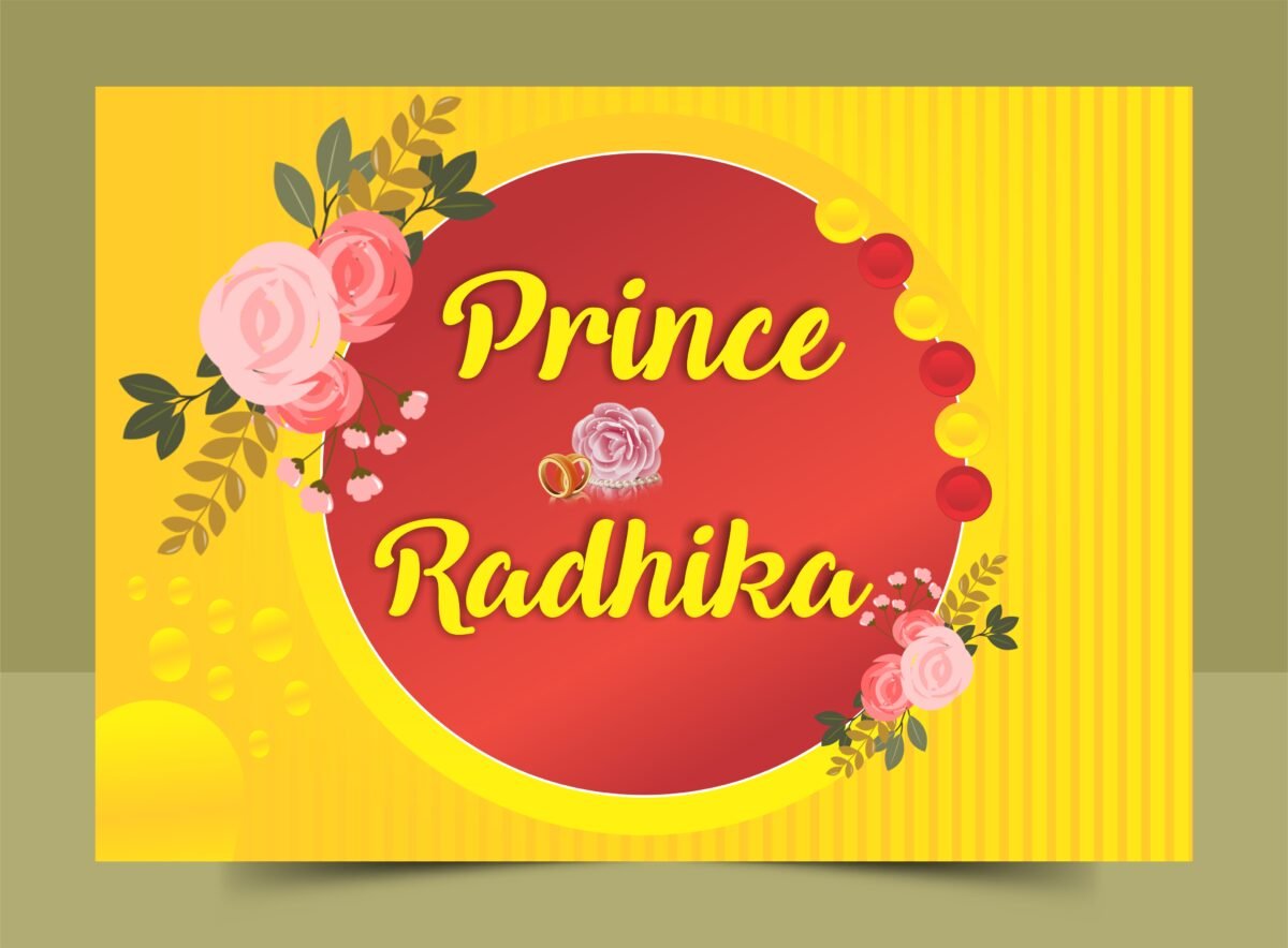 Wedding Barati Bride Groom Naming Car Poster