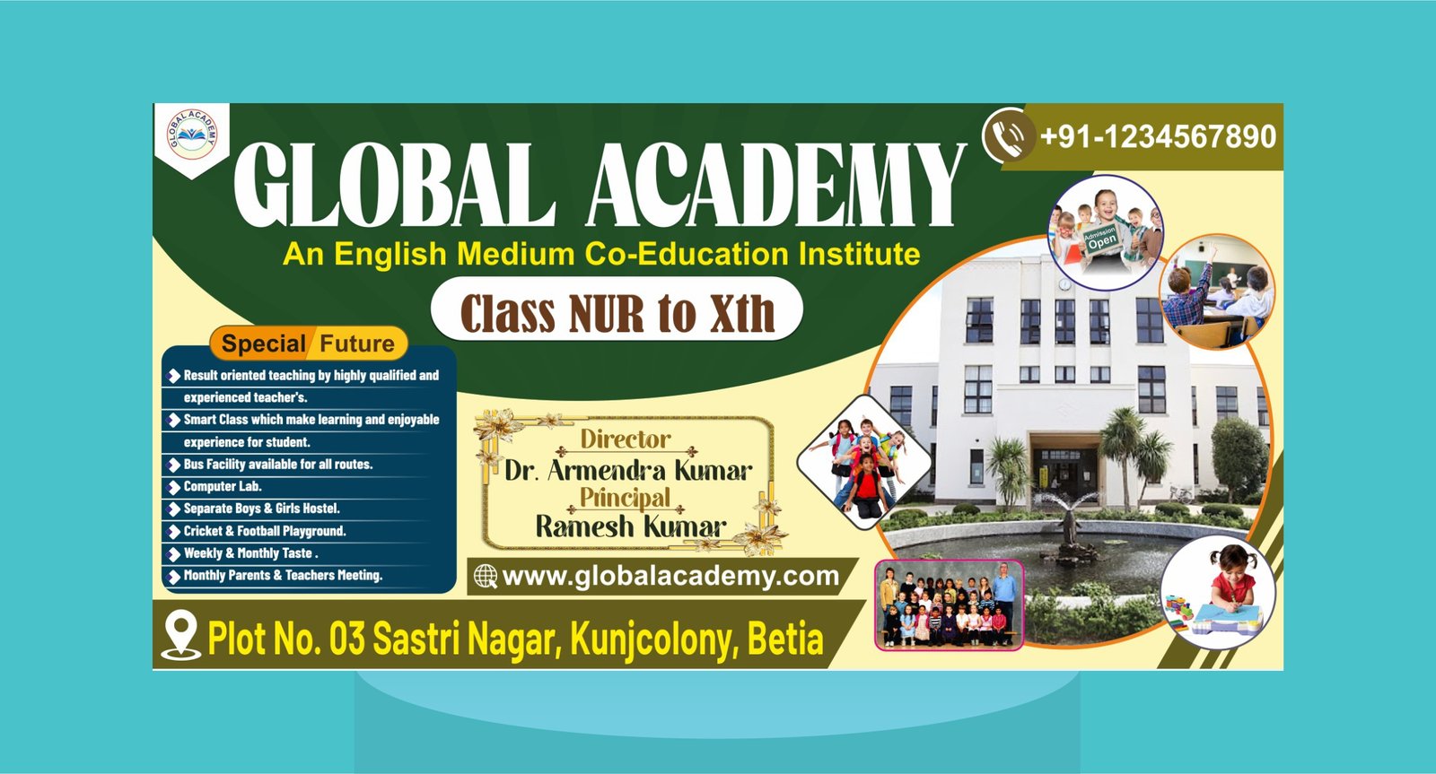 School Admission Banner Design CDR File