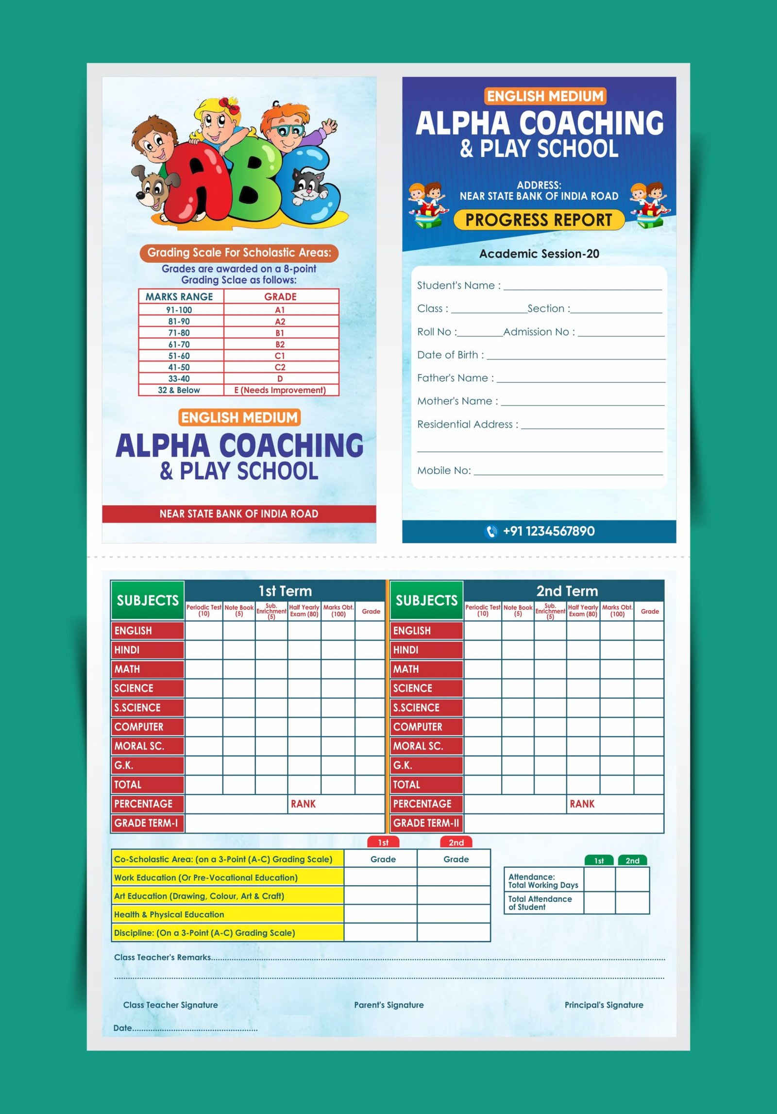 School Annual Report Card Design CDR File