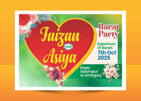 Muslim Barat Car Poster Design CDR File Download