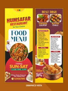 Professional Restaurant Hotels Food Menu Template CDR File - Graphics Vista