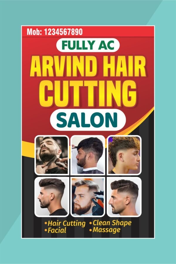 Professional Hair Salon Banner Design CDR File