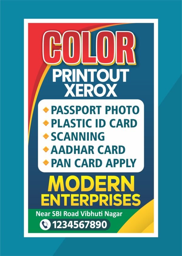 Mobile Shop Xerox Banner Standee CDR File Download