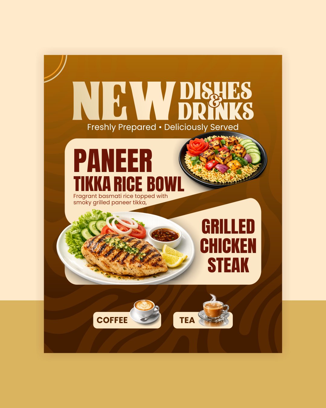 Fast Food Social Media Post Design Template